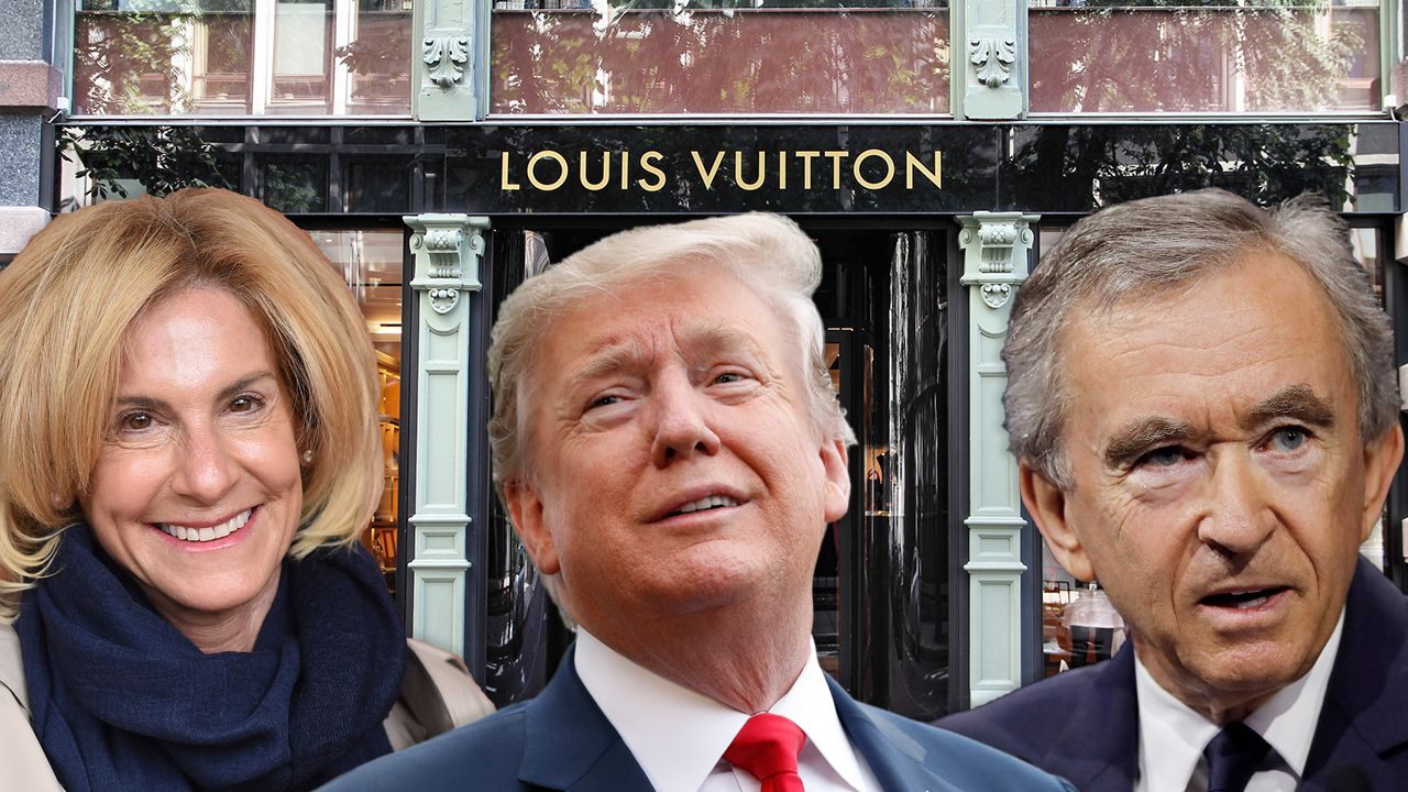 Donald Trump and LVMH s Bernard Arnault inaugurate the new Louis