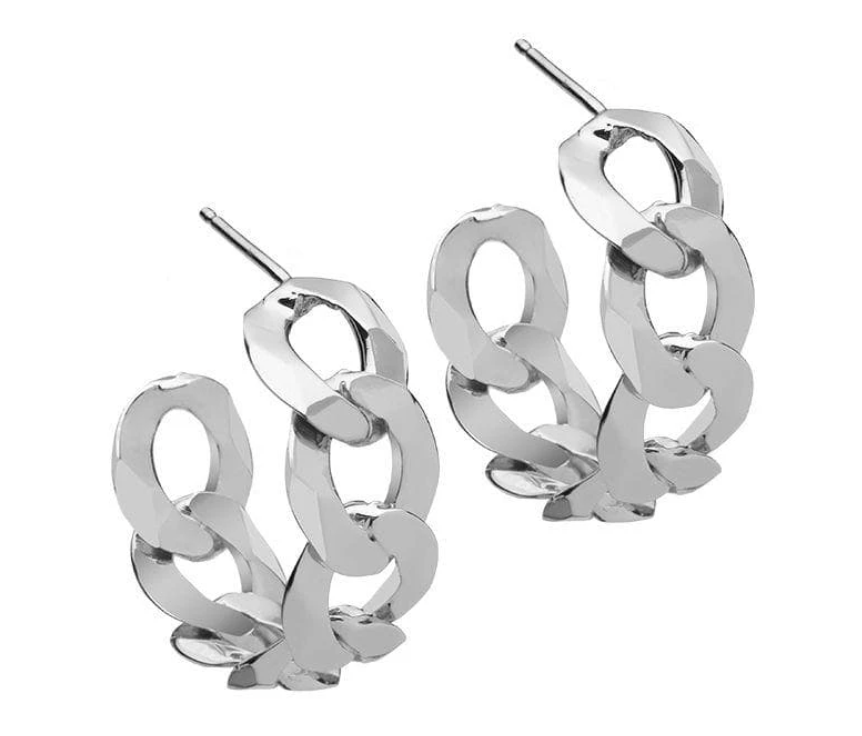 Jennifer Zeuner Ronit 1" Stirling Silver Hoops, $154 