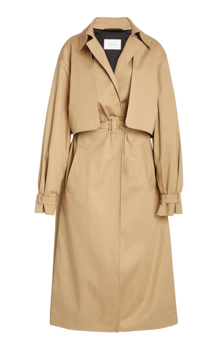 La Collection Evelyn Belted Cotton-Gabardine Trench Coat, $1,540 ...